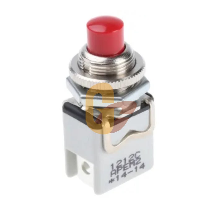 1212C Brand In-Stock Apem Momentary Red Push Button Switch M12 Normally Closed