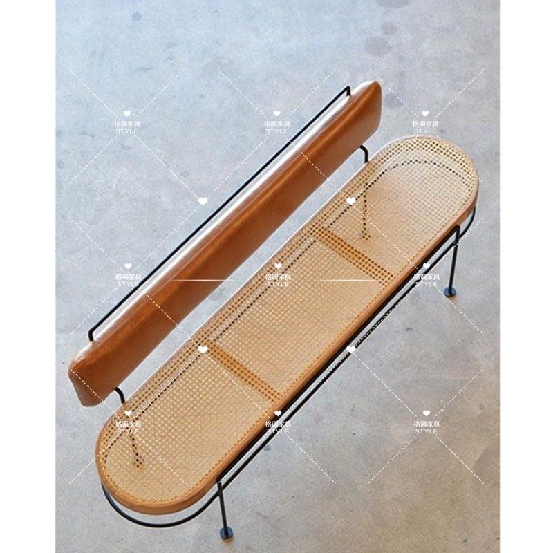 Designer Creative Nordic solid wood choreography strip benches now minimalist Shoes Stool Light Lavish Dining Room With Backrest Stools