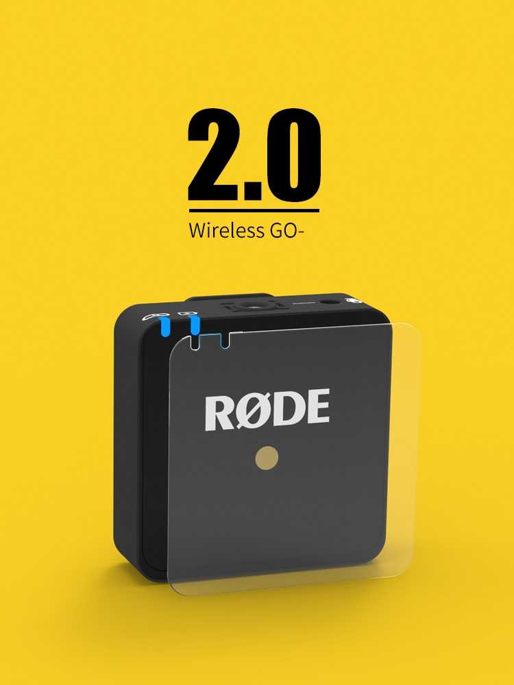 Rhodes RODE wireless go ii second generation one drag two microphone tempered film film protective film