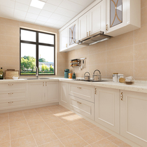 Foshan 300x600 yellow kitchen and bathroom tiles Bathroom toilet Balcony non-slip floor tiles Warm color kitchen antique tiles