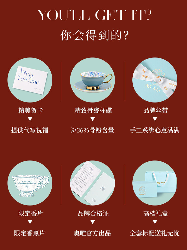 New Year's Gift Jingdezhen Bone China Coffee Cup High-End Exquisite Ceramic Coffee Cup Set Gift Box for Best Friend Newlywed