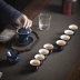 Màu men men Egret Tea Cup Gốm nhỏ Cup Cup Đặt hộ gia đình Kung Fu Tea Set Single Cup Master Cup Tea Cup Nhỏ Tea Tea - Trà sứ