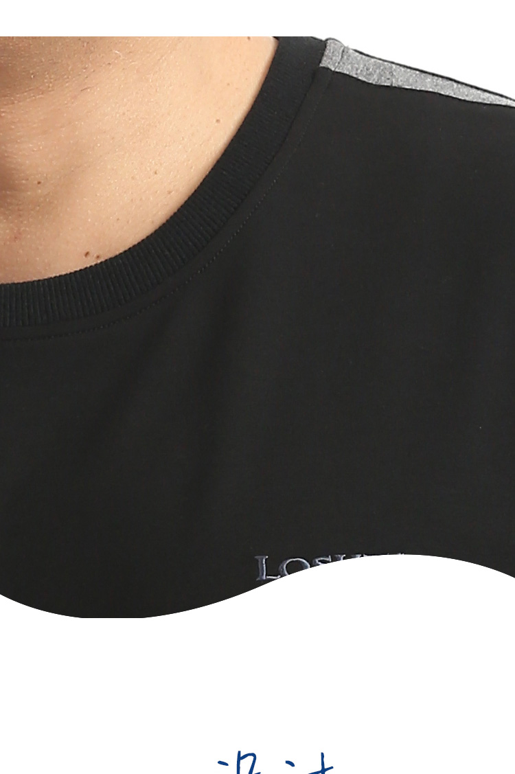 Áo len cổ tròn cho người trung niên và cổ điển áo sơ mi nam thể thao mùa xuân và mùa thu áo đôi hoodie