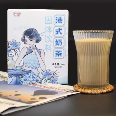 科稷港式奶茶粉新西兰进口牛乳茶鸳鸯奶茶丝袜速溶即饮便捷