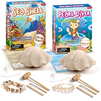 Archaeological Excavation Shell Pearl Bracelet Girls Puzzle DIY Childrens Educational Creative Birthday Gifts for Girls and Children
