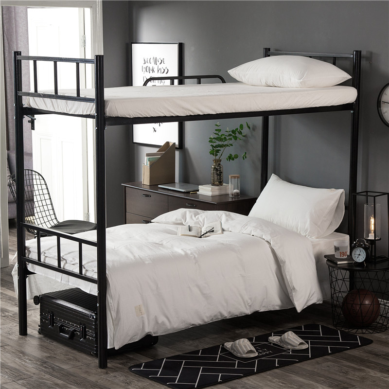 Net red models simple cotton washed cotton student dormitory bed three-piece single bunk bedroom bed sheet quilt cover