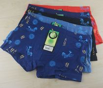 4 pairs of printed horned mens underwear middle waist comfortable soft bamboo fiber plus large yards of pants mens trousers