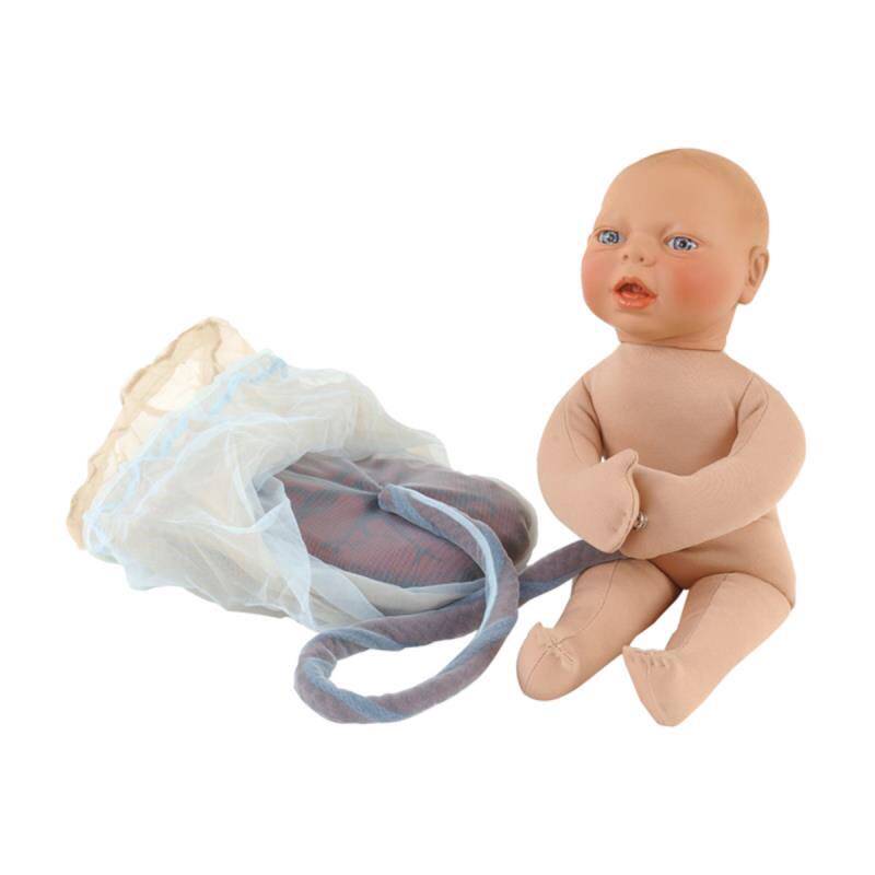 Cloth artist body pelvis newborn doll