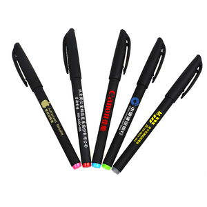 高档黑色碳素水中性笔5支装