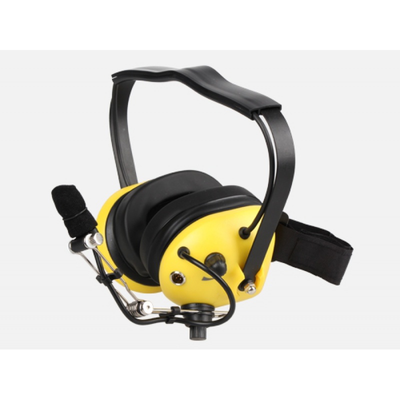 Aviation microphone Walkie talkie Heavy duty head-mounted anti-noise headphones Airport factory Field riding racing helmet headset