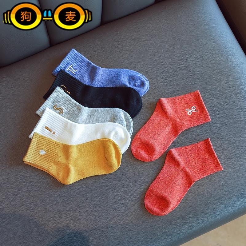 Hong Kong Children Socks Girl Socks 2019 Spring and Autumn Thin Middle Silo Socks BIG CHILD BREATHABLE SPORTS SOCKS