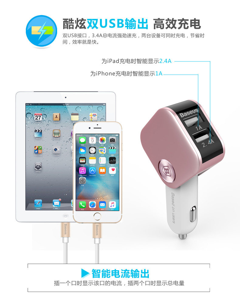 chargeur BASEUS 3A - Ref 1291102 Image 15