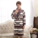 Áo dài làm đẹp flannel thẩm mỹ viện áo choàng ngủ nữ váy ngủ yukata san hô nhung đồ ngủ mùa thu và đồ ngủ mùa đông thắt lưng đồ ngủ voan mỏng