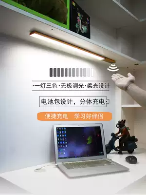 LED charging eye protection student lamp dormitory bedroom desk long strip tube cool lamp usb hand scanning sensor lamp