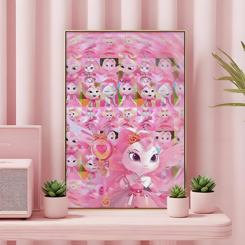 Rainbow Guard Wooden Puzzle DIY Handmade Children's Educational Toy Stress-Relief Decoration Gift with Photo Frame Rainbow Guard Wooden Puzzle DIY Handmade Children's Educational Toy Stress-Relief Decoration Gift with Photo Frame