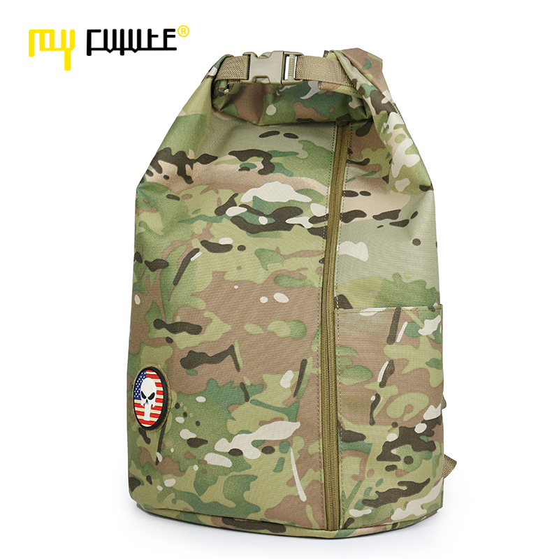 MYFUTURE My Road Double Shoulder Bag Men And Women Outdoor Buckets Bag Travel Bag Sports Fitness Bag Camouflak Bag