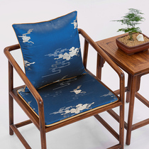 Dining Chair Cushion Solid Wood Sofa Chair Subcushion Red Wood New Chinese Style Chair Cushion Removable Wash Non-slip Tea Chair Cushion