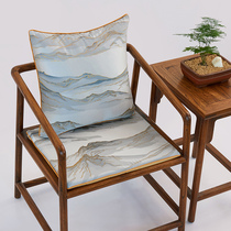 New Chinese circle chair cushion tea chair cushion solid wood dining chair cushion removable and anti-slip sponge sofa cushion light and luxurious