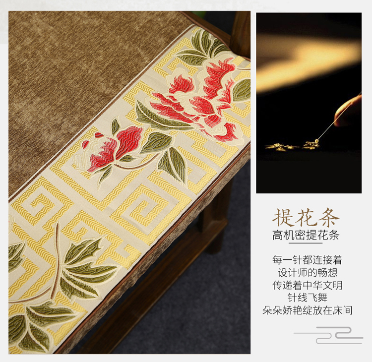 Mahogany sofa đệm Trung Quốc vòng tròn cổ điển Ghế Taishi đệm có thể tháo rời và có thể giặt không trượt 50X40 ghế trà đệm placemat mẫu đệm ghế đẹp