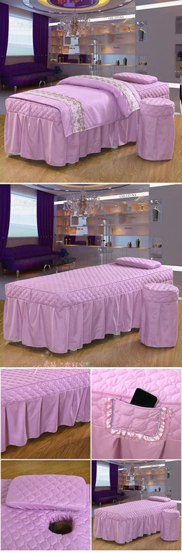 Gia đình bốn vẻ đẹp bedspread kích thước giường massage bedspread áo khoác cao cấp có thể được tùy chỉnh đặc biệt cung cấp miễn phí vận chuyển tím hồng - Trang bị tấm