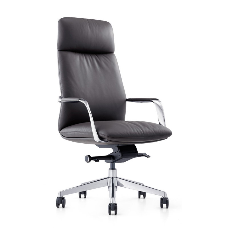 New Style Simple Modern High-Back Multifunctional Leather Executive Chair Manager's Chair Administrative Meeting Office Computer Chair