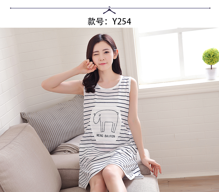 Đặc biệt cung cấp mùa hè thường vest nightdress cotton XL chất béo MM cotton lỏng vest lady dịch vụ nhà