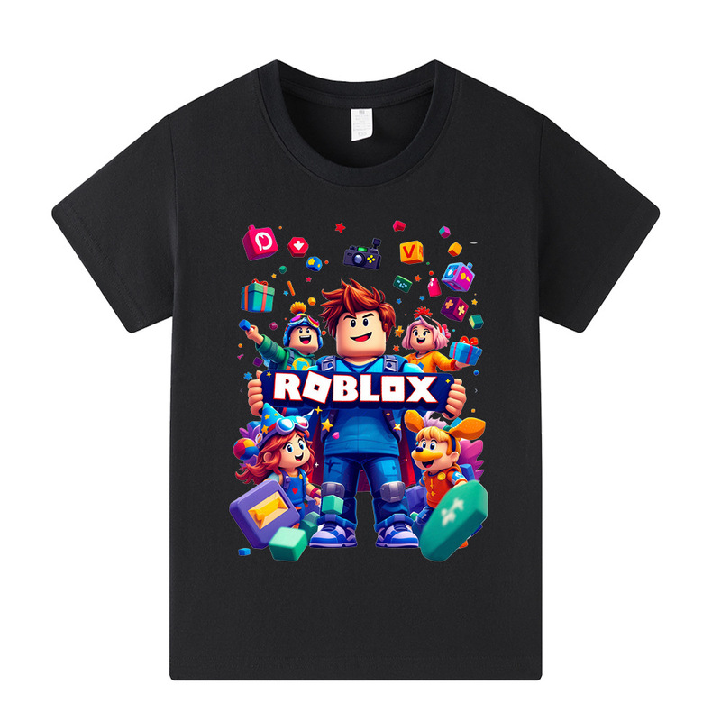 Roblox Printed Kidsren's Short-Sleeved T-Shirt Top A1445 Roblox Printed Kidsren's Short-Sleeved T-Shirt Top A1445