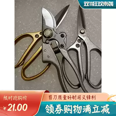 Original Japanese imported stainless steel scissors strong industrial scissors garden art shears