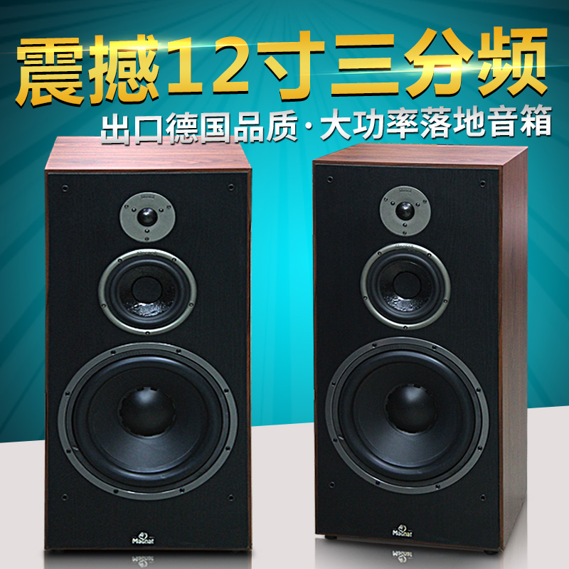 Exit German Fever 12 Inch Super Power Hifi Bookcase Ground Speaker Passive Triple Frequency Built-in Isolation Board