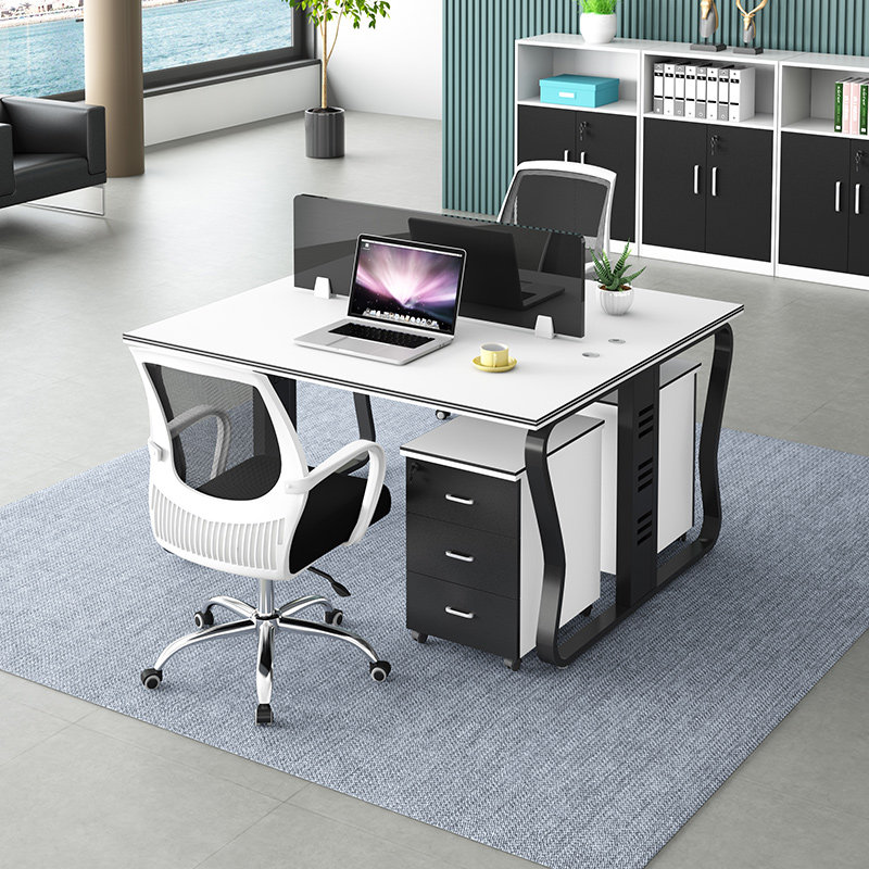 Desk Sub Brief Office Staff Furniture 4 6 Double Digit Staff Desk Chair Combined Screen Holder