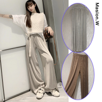 DARE buyer shop MASION W pleated drapes full silvery gray trousers casual wide leg trousers