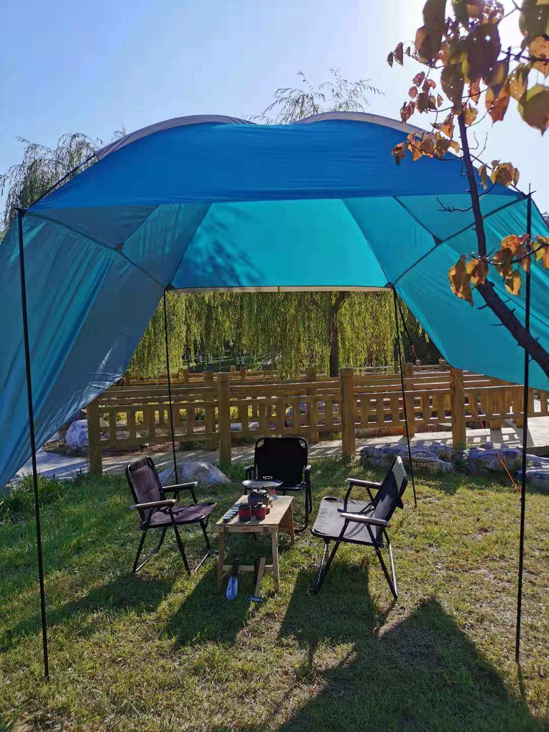 Export Japan and South Korea car rear canopy South Korea anti-UV self-driving leisure camping field shade pergola tent