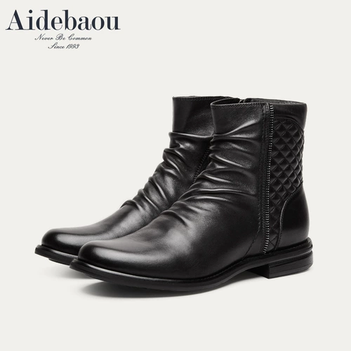 Martens, высокие сапоги для отдыха, туфли в английском стиле, из натуральной кожи, в британском стиле