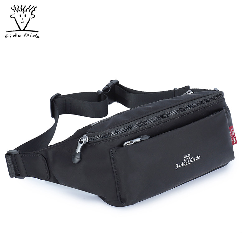 Fido di fashion Fashion Youth Purse Waterproof Nylon Cloth Minimalist Chest Bag Outdoor Sports Single Shoulder Diagonal Satchel Bag