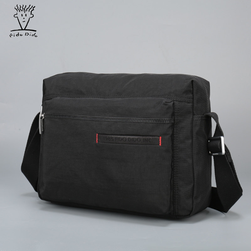 Fidudo Messenger Bag Men's Bag Shoulder Bag Men's Bag Oxford Spinning Horizontal Casual Canvas Bag Backpack Tide