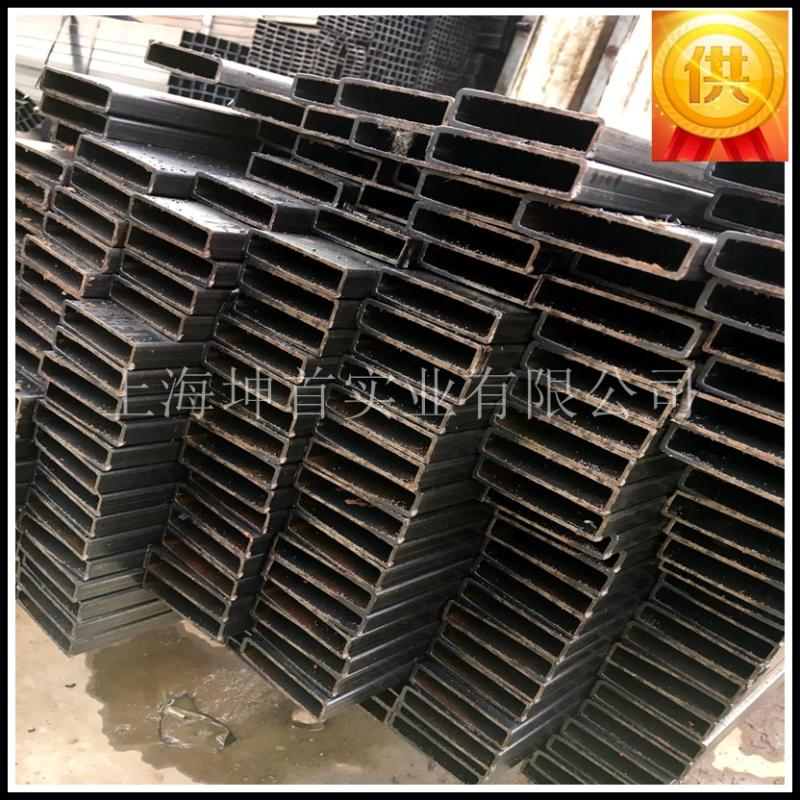 Spot sales square pipe 20mmX75mm cold pull square pass 25 * 75 flat pipe 20 * 80 steel hollow iron square pipe
