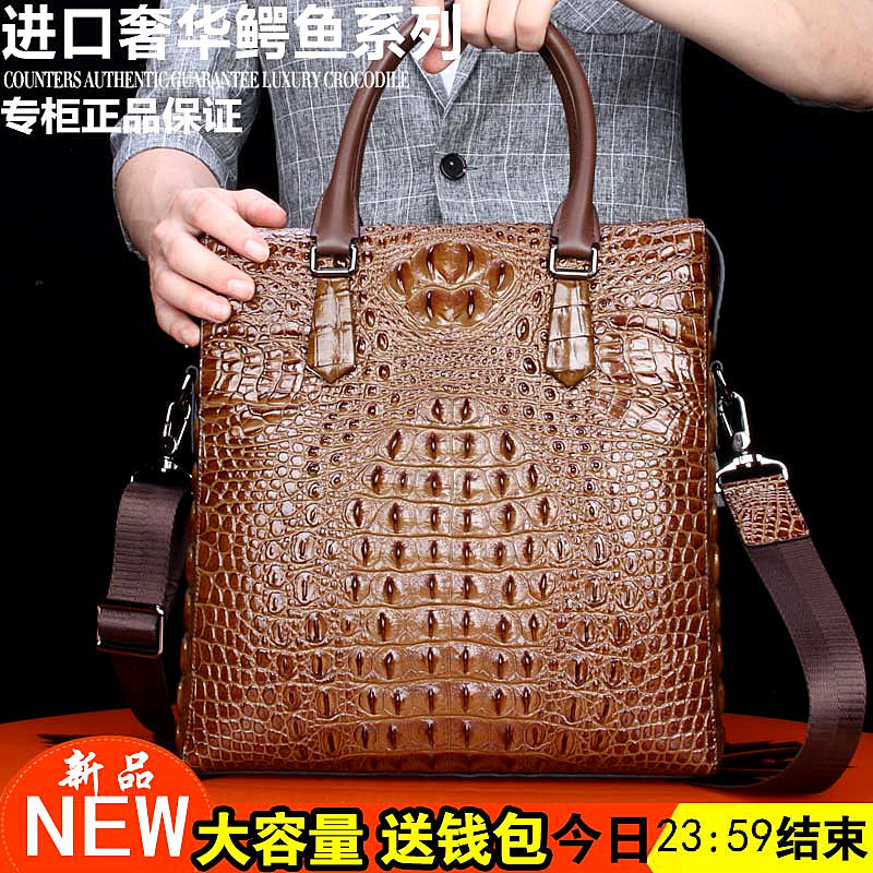 Avocado Leather Men's Bag Genuine Leather Single Shoulder Bag Upscale Diagonal Satchel Multifunction Business Briefcase Handbag Fashion-style Fashion Shoulder Bag