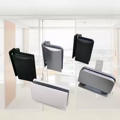 Glass door hinge Office louver high partition hinge Aluminum folding powder room very narrow door Stainless steel lotus page
