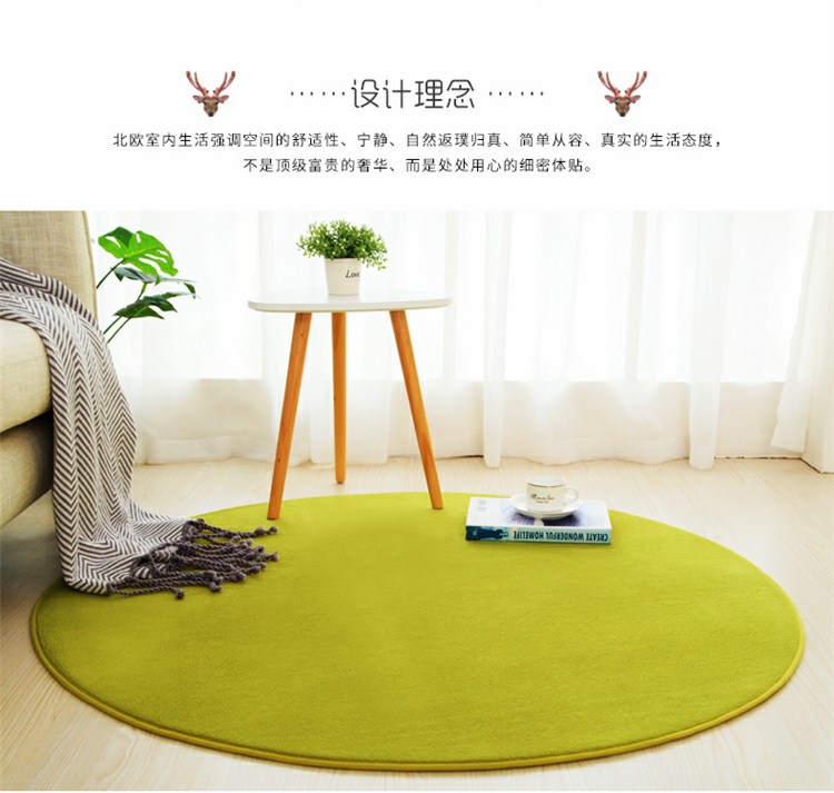 Thảm tròn châu Âu máy tính ghế đệm phòng khách phòng ngủ nghiên cứu sàn thảm chống trượt giỏ yoga có thể được tùy chỉnh - Thảm thảm lót phòng ngủ