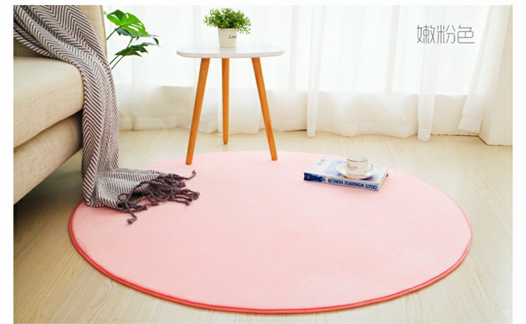 Thảm tròn châu Âu máy tính ghế đệm phòng khách phòng ngủ nghiên cứu sàn thảm chống trượt giỏ yoga có thể được tùy chỉnh - Thảm thảm lót phòng ngủ