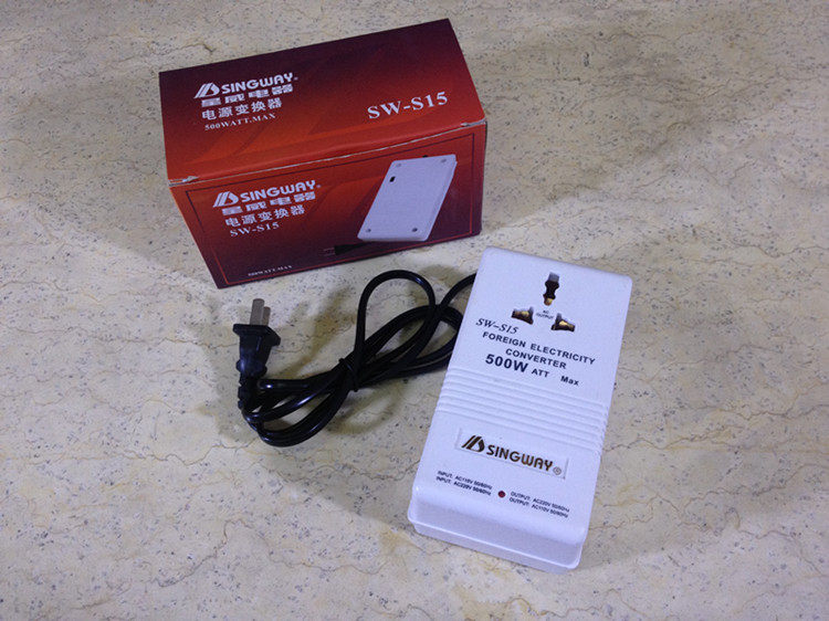 Starway SW-S15 transformer 500W 220V to 110V mutual conversion socket Taiwan, Japan, the United States