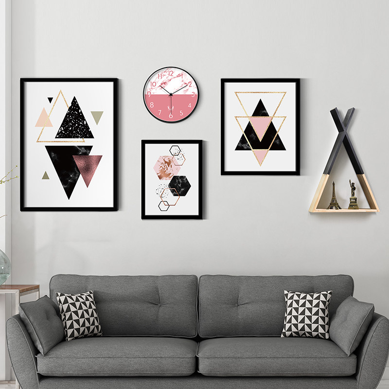 Living Room Decoration Painting Nordic Style Sofa Background Wall Creative Composition Hang Painting Modern Minima Fashion Dining Hall Fresco