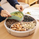 Japanese creative sub-grid fruit plate melon seeds dried fruit storage box snacks fruit home living room transparent candy box