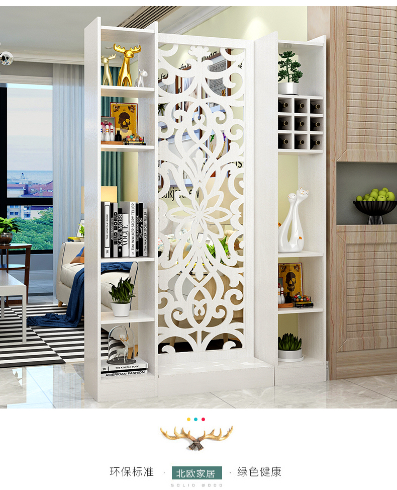 Hiện đại tối giản gỗ rắn nhiều lớp bảng phòng tủ màn hình phân vùng thời trang hội trường hiên tủ rượu tủ phòng khách trang trí tủ - Màn hình / Cửa sổ khung cửa sổ đẹp