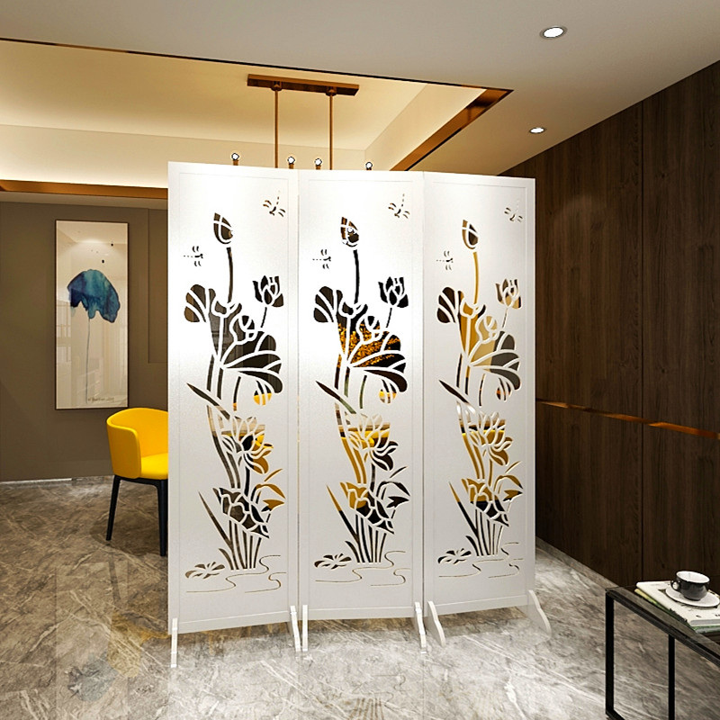 Screen Partition Wall Fan Folding Screen Entrance Bedroom