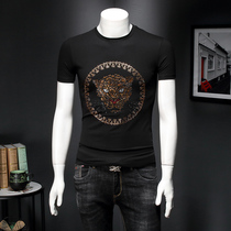 Korean Version Tide Short Sleeve T-shirt Men 2020 Summer New Half Sleeve Tide Cards White Pure Cotton Trendy Clothes Mens Clothing