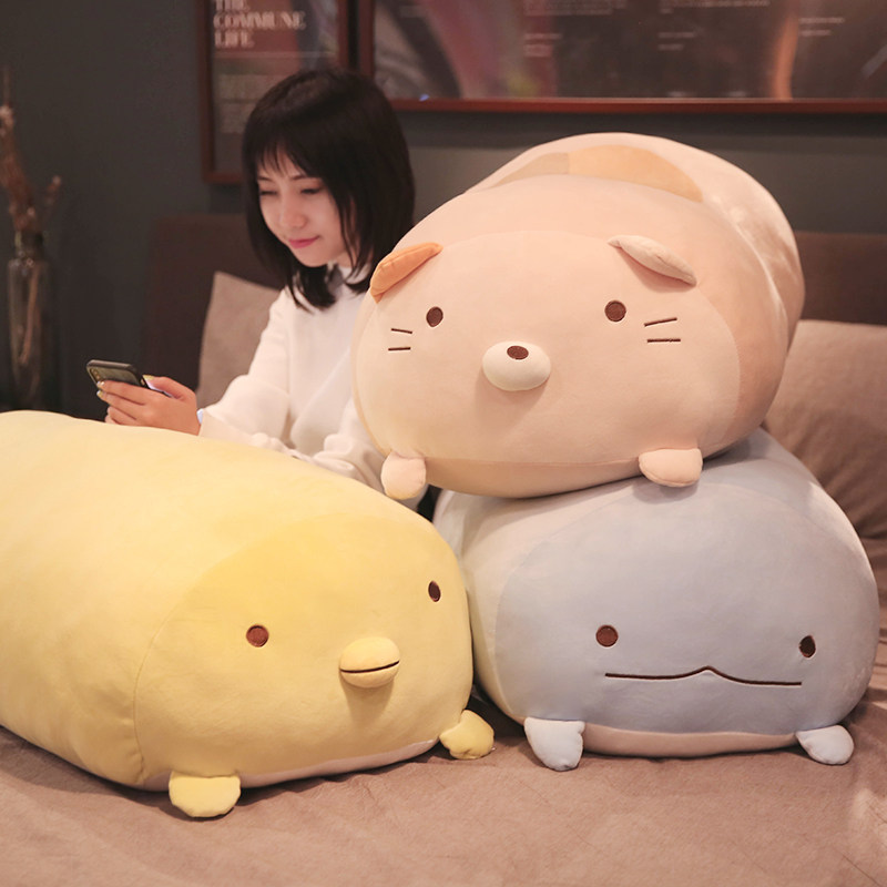 Net red ins Pillow Strip Pillow Near Pillow Bedside Soft Bag Waist Back Cushion Large Backrest Bed Pillow Sleeping Lady Cute