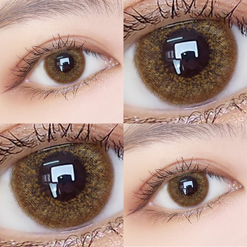 Natural Beauty Pupil Year Throws Female Net Red with large diameter 14 5 Little mago seed brown contact lenses mixed blood European and American grey FM