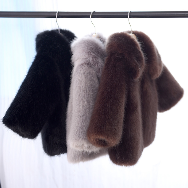 Купить Мех/искусственный мех 2019 осень зима дети мальчики девочки дети ...