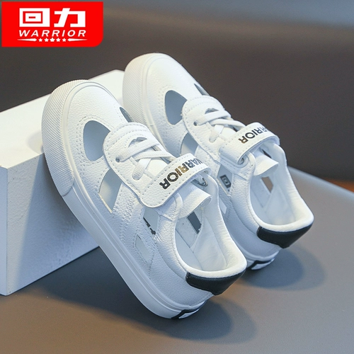 Warrior, детские сандалии для мальчиков, летняя сумка, пляжная пляжная обувь, белая обувь